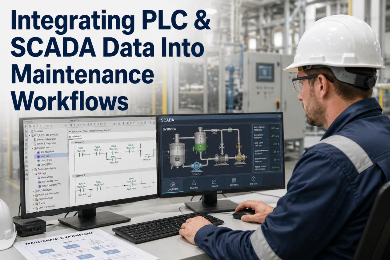 تكامل PLC وSCADA في بيانات التصنيع